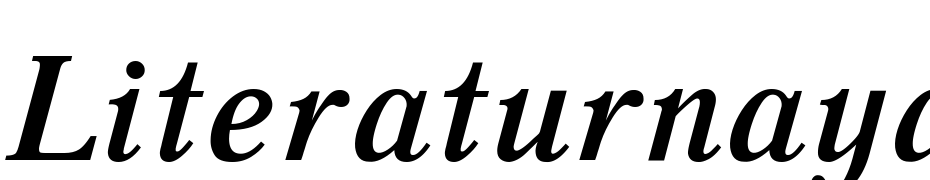 Literaturnaya Bold Italic:001.001 cкачати шрифт безкоштовно